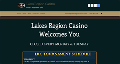 Desktop Screenshot of lakesregioncasino.com